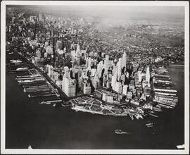 Aerial view of lower Manhattan