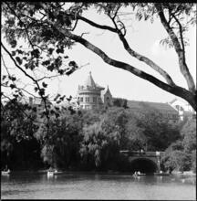 [American Museum of Natural History seen from Central Park.]