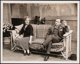 [Spring Byington as Claire Burnell and Ernest Truex as Del Marsh in "Jigsaw".]