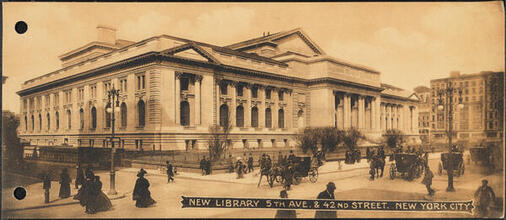 New Library.  5th Ave. & 42nd Street.  New York City
