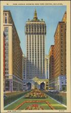 Park Avenue Showing New York Central Building, New York City