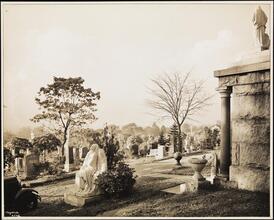 Cemeteries, Fairview, N.J., Looking North Showing Small Mausoleums and Plots.
