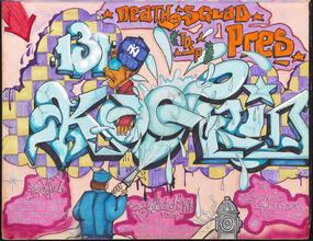 Kool Aid 131 Death Squad TDS Pres. [Page of TDS's black book in memory of Bear 167.]