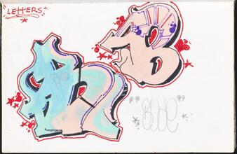 Letters [Page in Daze's black book.]