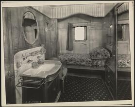 French Line, S.S. "Paris", Interior, First Class Cabin #17.