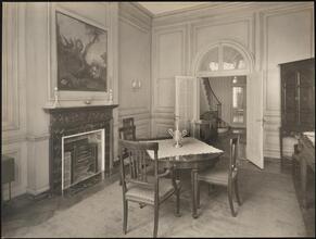 [Residence. Interior, dining room.]