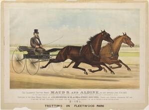 The Celebrated Trotting Mares Maud S. and Aldine.
