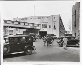 [Norwegian America Line Pier, 58th Street, Brooklyn, N.Y.]