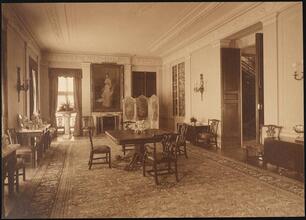 [Residence. Interior, dining room.]