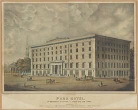 Park Hotel. On Broadway, Barclay & Vesey - Sts. New York.