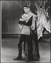 [Roddy McDowall as Mordred in "Camelot".]