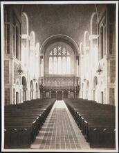 East 51st Street and Park Avenue, southwest corner. St. Bartholomew's Church. Interior, towards rear