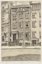Home of John Barrymore 132 West 4th St. 1950.