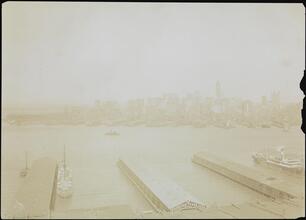 Waterfronts, New York Bay and Sky Lines, Ice Flow.