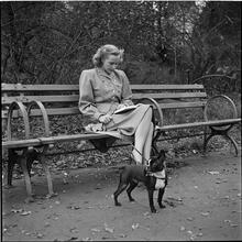 Men Are Such Wolves [Woman on a park bench.]