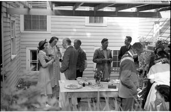 [Outdoor social gathering.]
