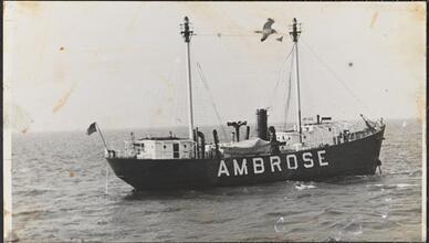 [Ambrose vessel at sea.]