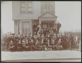 Group, Mr. Flourest (Mgr. Sherry's) and his Family with Chest.