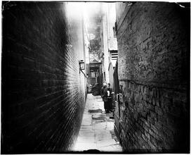 Nibsy's Alley at 47 1/2 Crosby Street, torn down in the Fall of 1895.