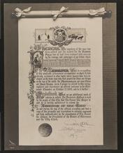 Casket with Embossed Roll of Freedom of City of N.Y.