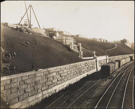 Riverside Drive Extension, Tracks and "Cascade" at 148th Street.