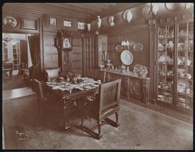 Portrait, Lillian Russell at Home, Interiors of Residence.