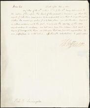 Letter from Thomas Jefferson to Chancellor Robert R. Livingston