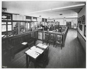 [Seamen's Church Institute, 25 South St., Interior, Social Service Room.]