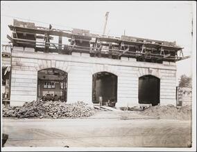 [Construction of a fire station on 181st Street and Amstersdam Avenue.]