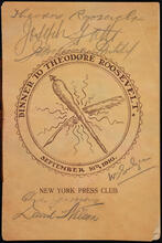 Dinner to Theodore Roosevelt