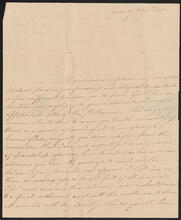 Letter from Caroline Carey De Lancey to John Peter De Lancey, February 1, 1820