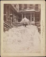A Blizzard Scene in New York