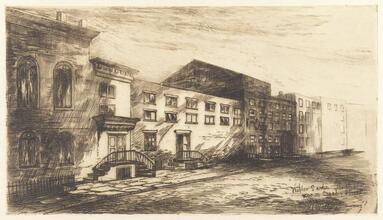 Niblo's Garden Theatre, rear on Crosby Street.