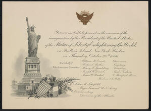 Inauguration of the Statue of Liberty Enlightening the World