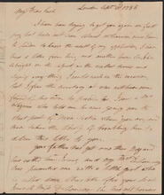 Letter from John Peter De Lancey to John De Lancey, September 22, 1786