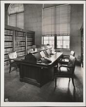 Centre Street and Pearl Street. U.S. Federal Courthouse. Interior, library, room 2501-A