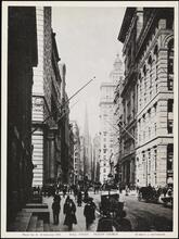 [Wall Street and Trinity Church.]