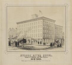 Hudson River Hotel, Corner of Hoboken and West Streets, New York.