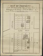 Map of Property in the Ninth Ward of the City of New York Belonging to the Estate of W. W. Gilbert, dec'd