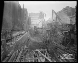 Woolworth Building, Looking West [Construction zone.]