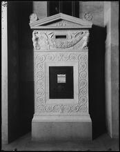 Broadway and Dey Street. New York Telephone and Telegraph Building. Letter Box.