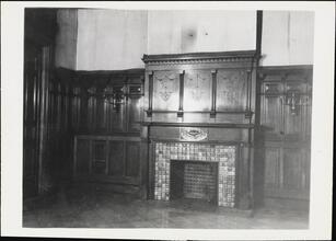[Fireplace at No. 1 Fifth Avenue.]