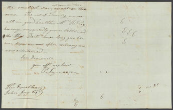 ACCOUNT BOOK OF JOHN PETER DE LANCEY, 1822-1823