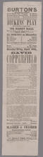 Monday evening, April 30, will be played the very popular play in three acts, called "David Copperfield"