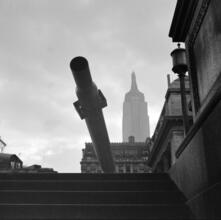 [View looking up toward Empire State Building.]