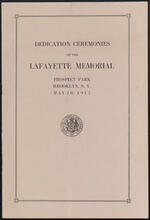 Dedication Ceremonies of the Lafayette Memorial