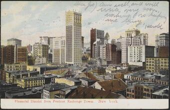 Financial District from Produce Exchange Tower. New York.