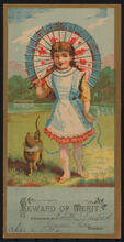 [Reward of merit presented to Edith Sanford by teacher Jennie Lee.]