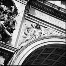 [Soldiers' and Sailors' Memorial Arch, detail.]