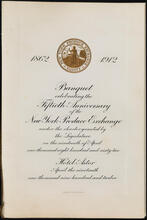 Banquet Celebrating the Fiftieth Anniversary of the New York Produce Exchange